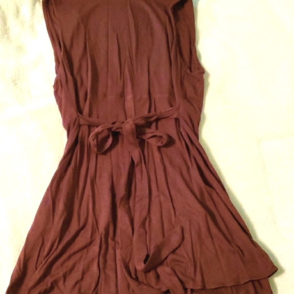 Marine Blu Y-2K Brown Tunic. Gold Butterfly Waist Size L - Picture 4 of 6